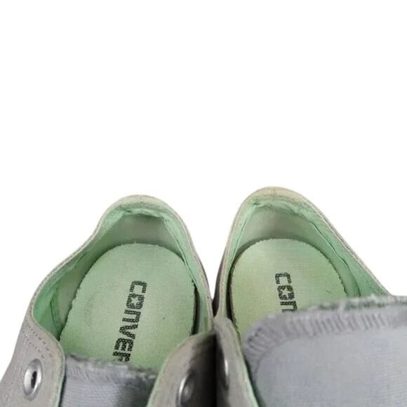 Converse Shoes Womens 8 Sneakers Chuck Taylor All Star Double Tongue Canvas Grey - Picture 15 of 16